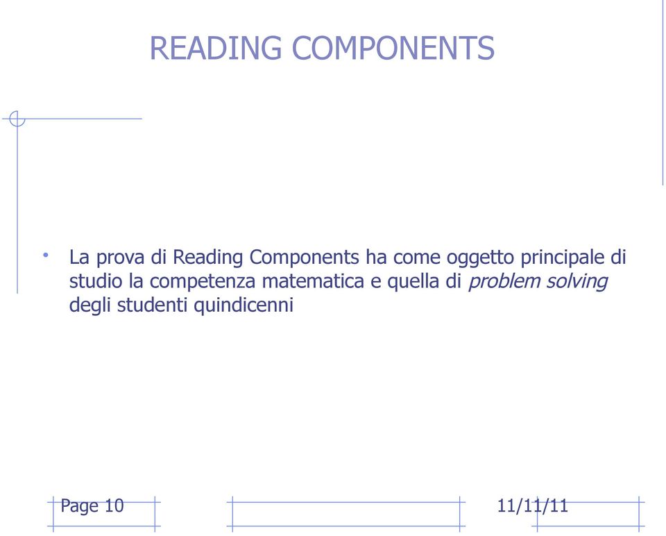 studio la competenza matematica e quella di