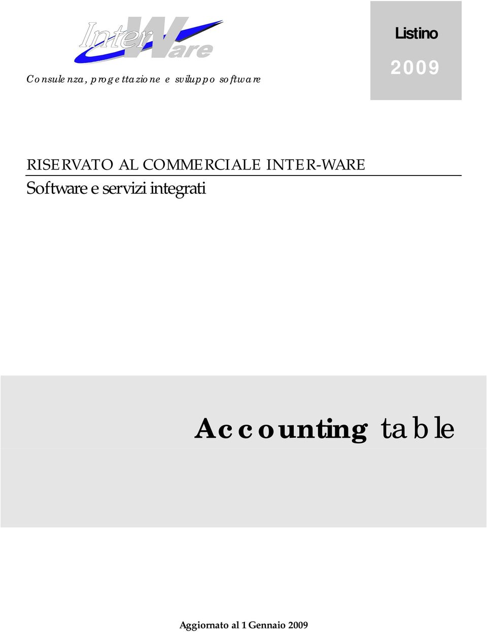 COMMERCIALE INTER-WARE Software e servizi