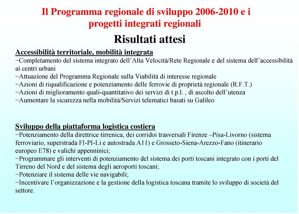 ferrovie di proprietà regionale