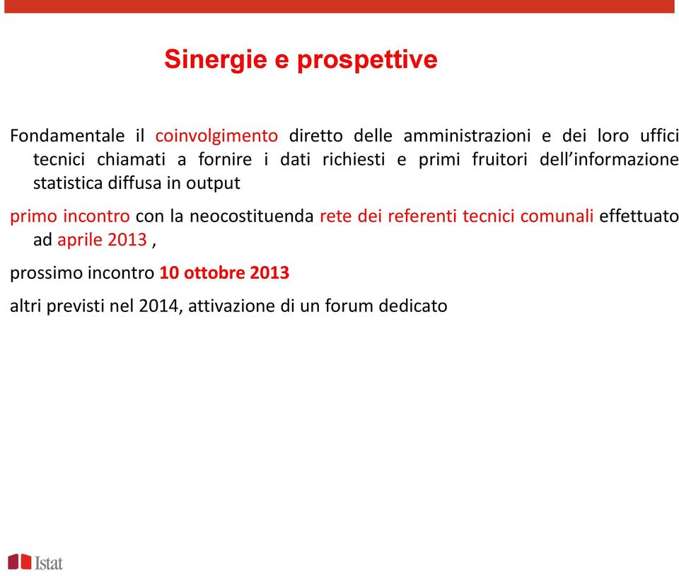 diffusa in output primo incontro con la neocostituenda rete dei referenti tecnici comunali