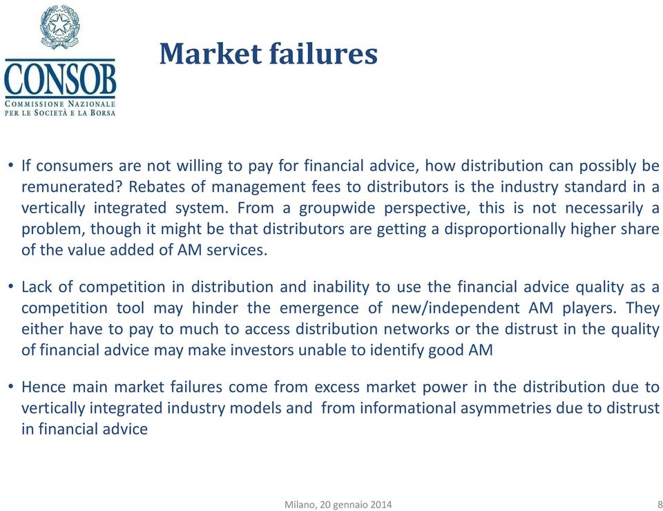 From a groupwide perspective, this is not necessarily a problem, though it might be that distributors are getting a disproportionally higher share of the value added of AM services.