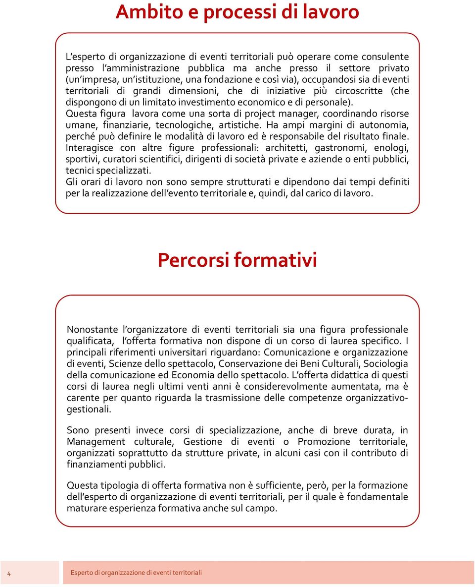 personale). Questa figura lavora come una sorta di project manager, coordinando risorse umane, finanziarie, tecnologiche, artistiche.