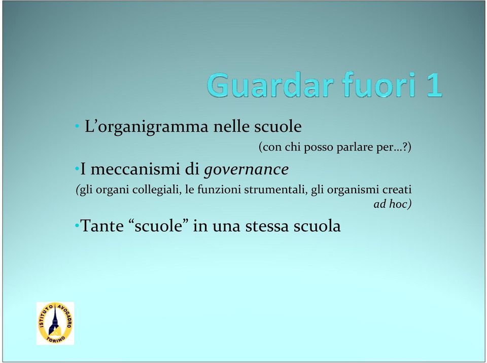 ) (gli organi collegiali, le funzioni