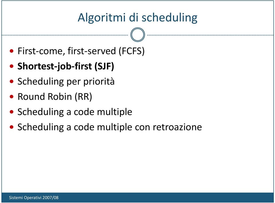 Scheduling per priorità Round Robin (RR)