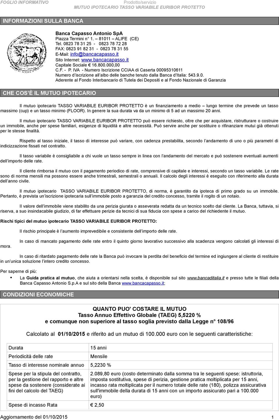 IVA - Numero Iscrizione CCIAA di Caserta 00