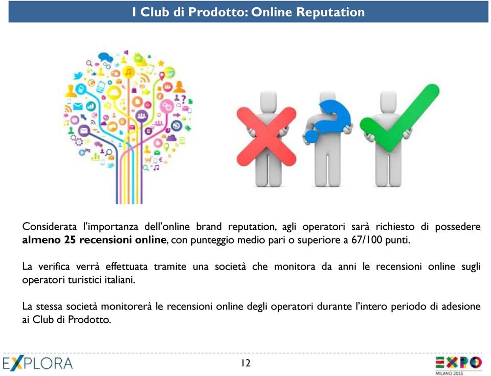 La verifica verrà effettuata tramite una società che monitora da anni le recensioni online sugli operatori turistici