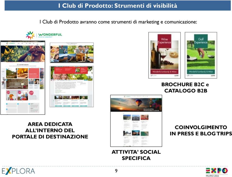 e CATALOGO B2B AREA DEDICATA ALL INTERNO DEL PORTALE DI