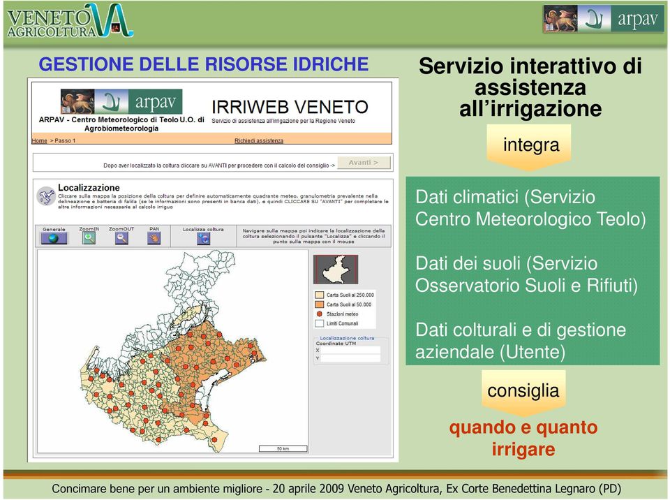 Teolo) Dati dei suoli (Servizio Osservatorio Suoli e Rifiuti) Dati