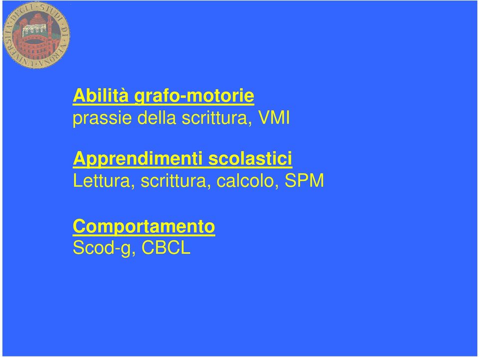 Apprendimenti scolastici Lettura,