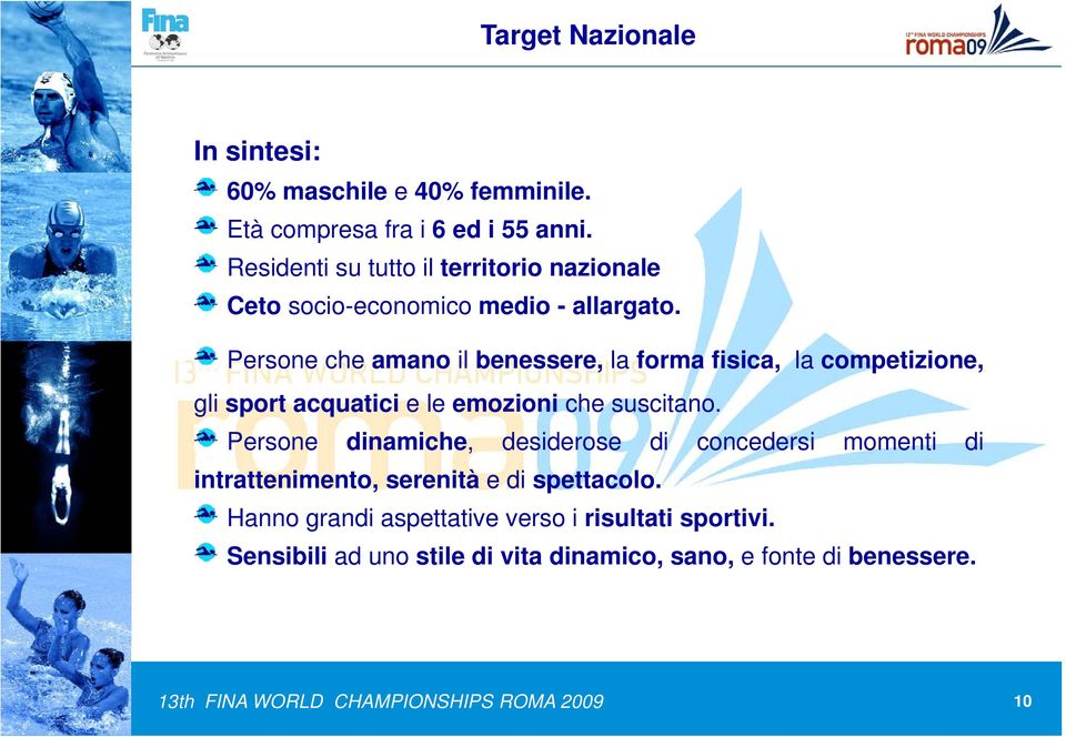 Persone eso eche amano a il benessere, esse e, la forma fisica, la competizione, o e, gli sport acquatici eleemozioni che suscitano.