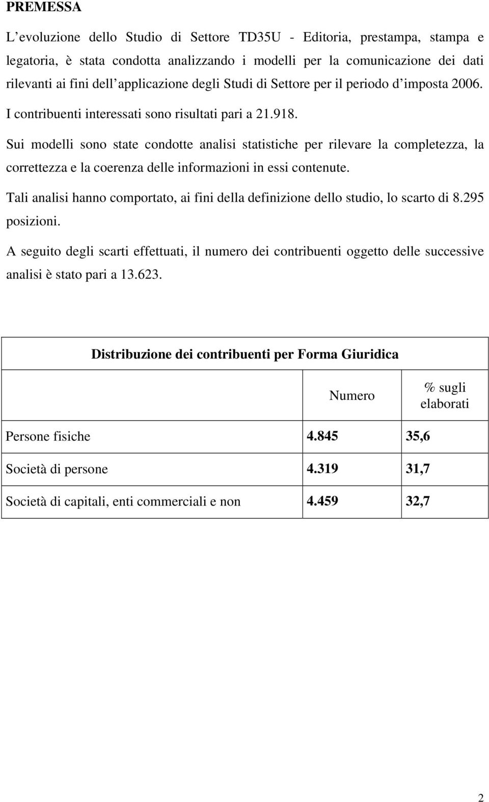 Sui modelli sono state condotte analisi statistiche per rilevare la completezza, la correttezza e la coerenza delle informazioni in essi contenute.