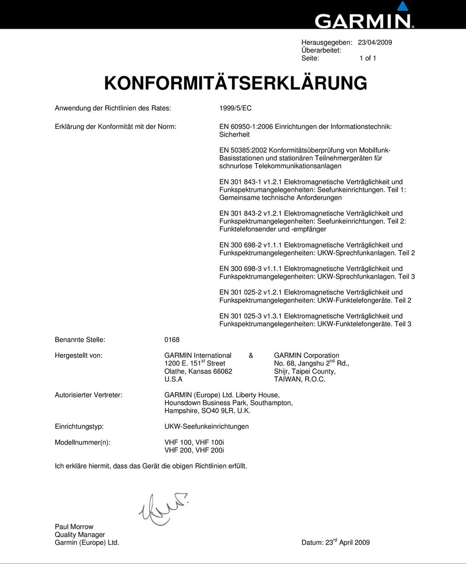 Teil 1: Gemeinsame technische Anforderungen EN 301 843-2 v1.2.1 Elektromagnetische Verträglichkeit und Funkspektrumangelegenheiten: Seefunkeinrichtungen.