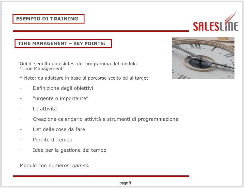 obiettivi - urgente o importante - Le attività - Creazione calendario attività e strumenti di