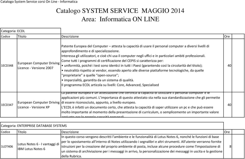 Interessa gli utilizzatori, e cioè chi usa il computer negli uffici e in particolari ambiti professionali.