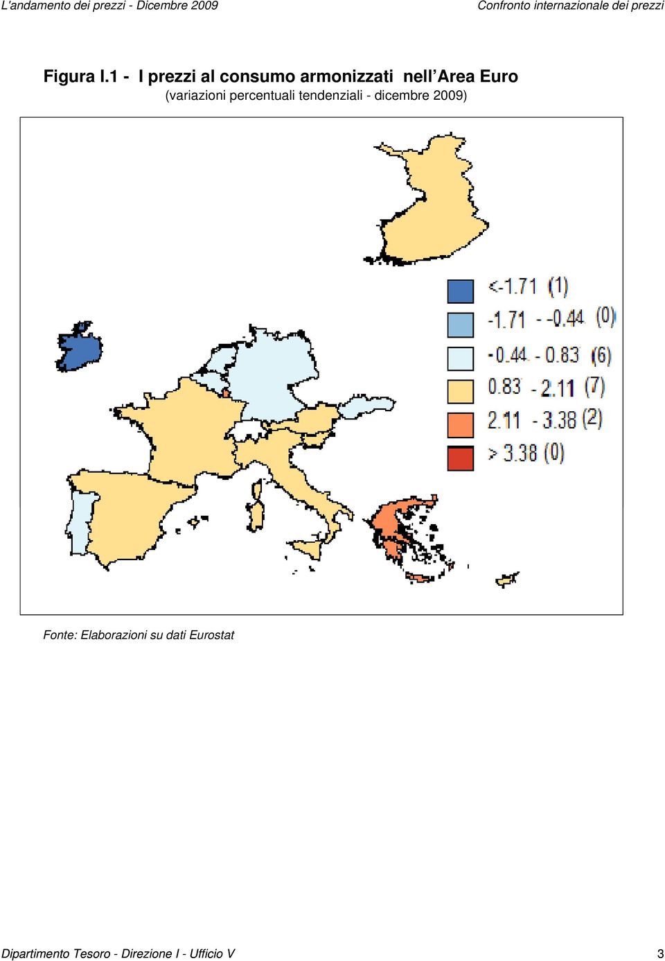 (variazioni percentuali tendenziali - dicembre 2009)