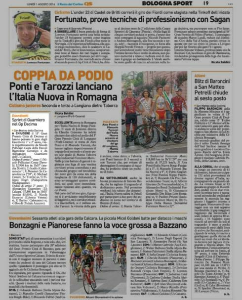 Pagina 19 Sport Esordienti Sprint di Guarniero nel Gp Decima San Matteo della Decima A CHIUDERE il 13 Gran Premio Città di Decima ci hanno pensato le gare degli Esordienti 1 e 2 anno, vinte