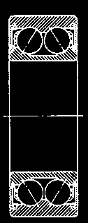 uscinetti Obliqui a Sfera I cuscinetti obliqui a sfere hanno le piste degli anelli interni ed esterni spostate l una rispetto all altra nel senso dell asse del cuscinetto.