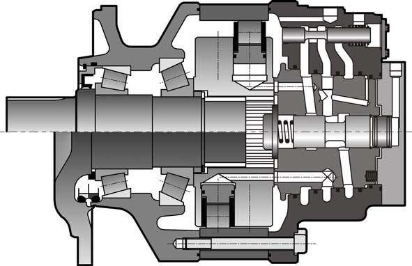 Motori idraulici modulari MW50 OCLAIN HYDRAULICS CARATTERISTICHE Inerzia del motore 1 kg.