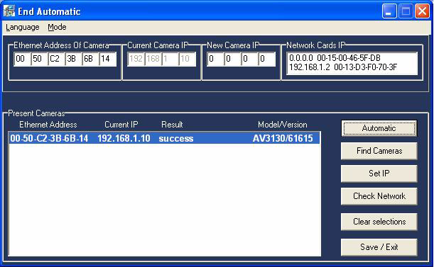 7 it Guida all'installazione rapida Telecamere IP Megapixel Fig. 1.2 Risultati dell'installazione della telecamera in modalità avanzata Modalità Advanced 1.