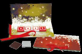 CIOCCOLATO 86.EL45A BRAVO PUZZLE-L Astuccio in cartoncino colori vari, f.to mm 210x57x32h contenente a scelta pezzi 6/12/18/24 cioccolatini.