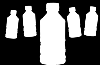 ACQUA 43.003 ml 250 ACQUA BOTTIGLIA MINI Bottiglia in plastica trasparente bianca con impugnatura ergonomica e tappo chiusura a vite.