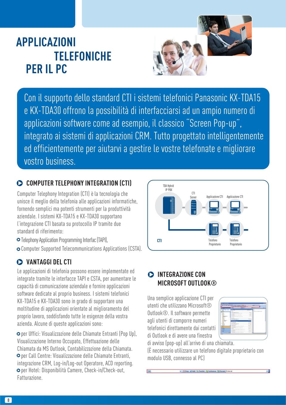 Tutto progettato intelligentemente ed efficientemente per aiutarvi a gestire le vostre telefonate e migliorare vostro business.