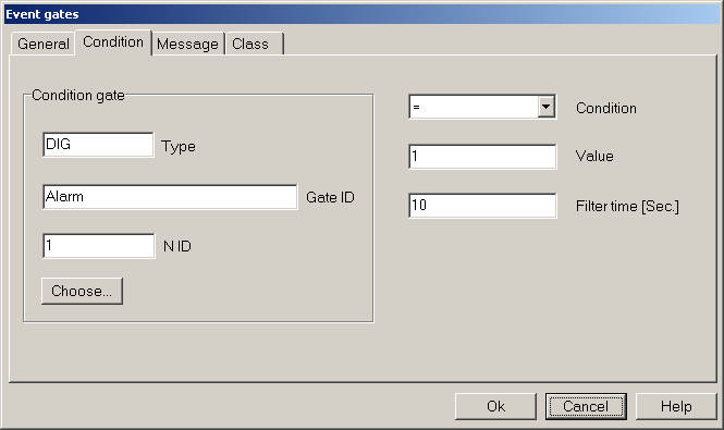 5.3 Configurazione porte allarme Abbiamo così creato il database delle porte numeriche e digitali campionate; costruiamo ora a titolo di esempio una porta di evento/allarme per ogni dispositivo.