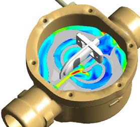 Il misuratore di portata ad oscillazione fluidica : il principio Figura 1: Il fluido scorre attraverso un apposito dispositivo, l'oscillatore.