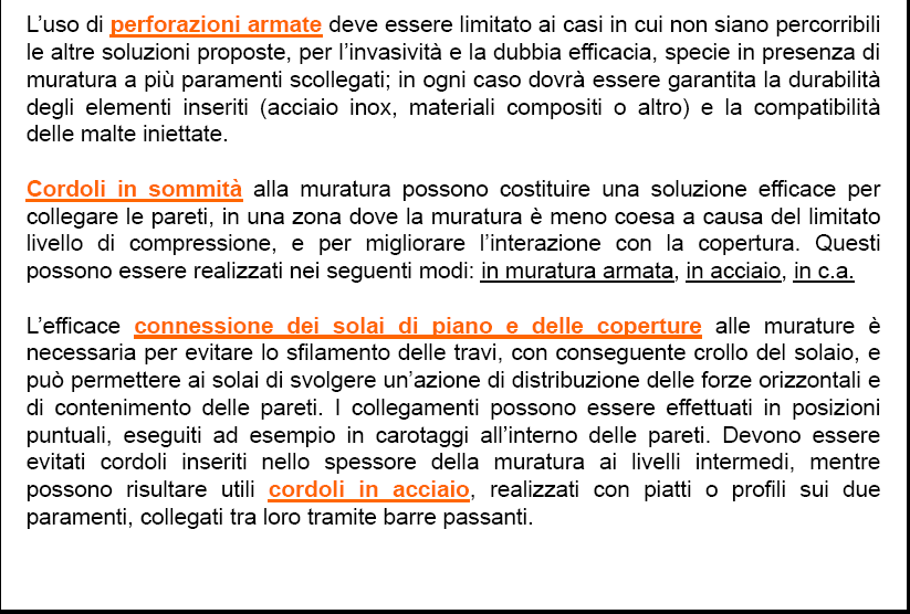 INTERVENTI DI MIGLIORAMENTO