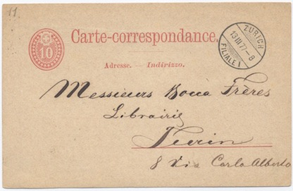 U.G.P. CARTOLINE POSTALI Il Trattato di Berna introdusse nel regime internazionale le cartoline come oggetto postale a se stante con tariffa propria.
