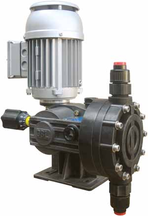 MECHANICAL DIAPHRAGMS METERING PUMPS The OBL MB/MC series are mechanical diaphragm pumps with spring return mechanism, eccentric shaft and thrust ring.