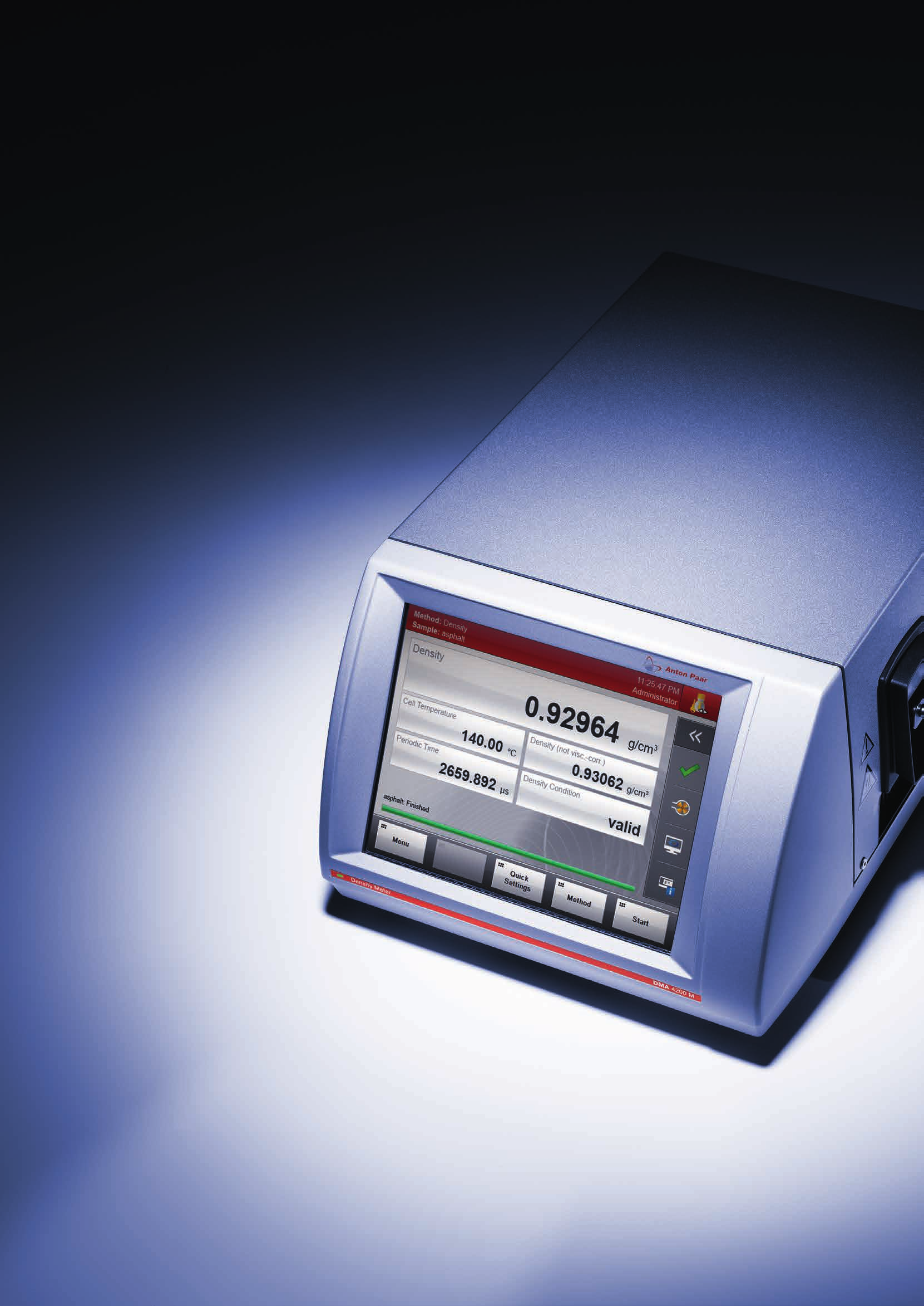 Collegamenti per liquido Interfacce Il DMA 4200 M può essere utilizzato per misure sia a temperature alte, che a temperature sotto 0 C.