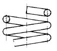 Le molle ad elica cilindrica 7 Nelle molle ad elica cilindrica la caratteristica di sollecitazione prevalente per ogni sezione è il momento torcente.