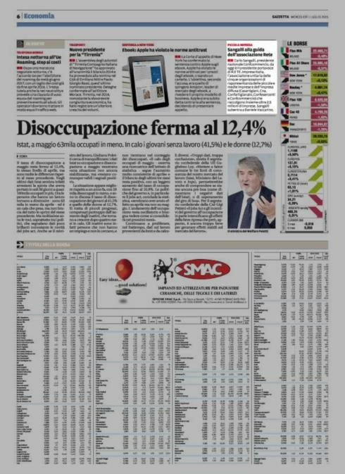 Pagina 6 Gazzetta di Modena Sangalli alla guida dell'associazione Rete Carlo Sangalli, presidente nazionale Confcommercio, da oggi è il presidente portavoce di R.E TE.