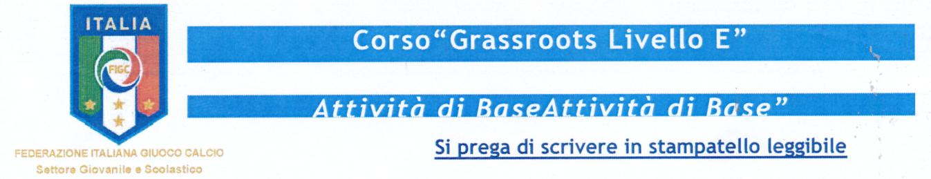 C.U. DPGR N.27 del 11/01/2017 pag. 805 ALLEGATO D Il sottoscritto nato a Prov. il / / residente in Prov. Via/Piazza n CAP C.F. Tel. Cell.