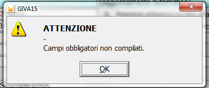 A T T E N Z I O N E Nei Dati Anagrafici alcuni campi hanno una riga rossa verticale sul box che delimita il campo, questa riga rossa definisce questi