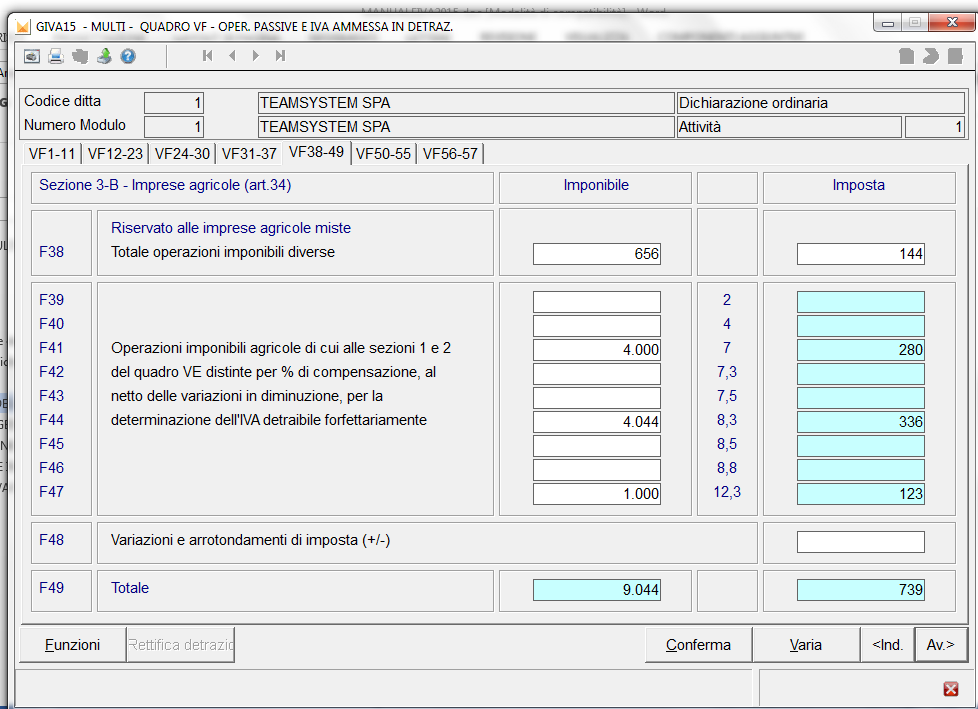 Sezione 3 B Imprese agricole (art.