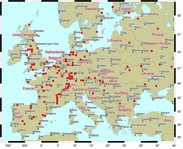 Impianti nucleari in Europa Più grande centrale nucleare: Paluel 1, 2, 3 e 4 (Francia) 5528 MW elettrici lordi (1382 MWe per ciascun reattore) Più grandi reattori nucleari: Chooz B-1 e B-2, Civaux 1