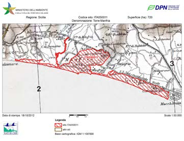 Valutazione di incidenza ZPS ITA050012 TORRE MANFRIA, BIVIERE GELA, PIANA DI GELA. SIC ITA050011 TORRE MANFRIA SIC ITA050001 BIVIERE E MACCONI DI GELA L intervento n.