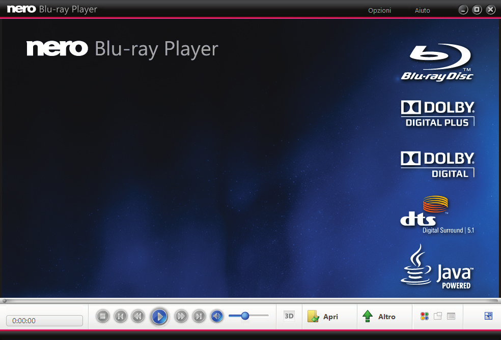 Riproduzione di Blu-ray Disc 2 Interfaccia utente L'interfaccia di Nero Blu-ray Player è il punto di partenza per la riproduzione del materiale Blu-ray.