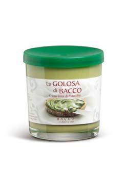 PRODOTTI PESTI SALATI : PESTO ALLA BRONTESE PISTACCHIO, MANDORLA, NOCCIOLA CREME DOLCI SPALMABILI: LA FAVOLOSA DI BACCO, LA GOLOSA DI BACCO, LE CREMOSE DI BACCO(NOCCIOLA, MANDORLA, CANNELLA, CAFFE,