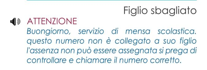 Numeri di telefono da chiamare per la riattivazione al servizio di ristorazione scolastica dopo l assenza prolungata: Primo Figlio: 049.9985164 Secondo figlio: 049.9985165 Terzo figlio: 049.