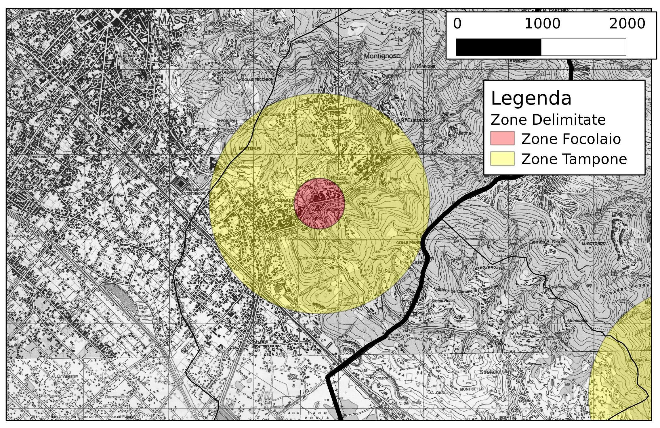 Allegato II u Mappa di dettaglio Comune di Montignoso Allegato II v Mappa di dettaglio