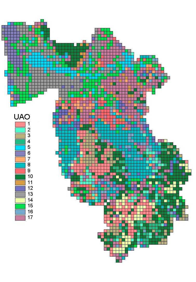 Le 2653 UC della provincia di Pisa, all Analisi dei Cluster, sono risultate accorpate in 17 Unità
