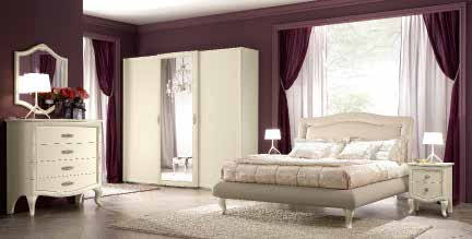 106 Armadio / Wardrobe BELLEZZA cod. RB0061 L/W 276 P/D 60 H 247 Disponibile anche in H 221 Also available in H 221 Letto / Bed BELLEZZA cod.