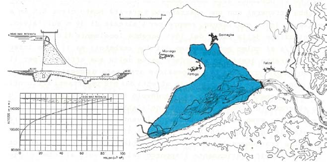 2. ANALISI DEL RISCHIO IDRAULICO DEL FIUME PIAVE 2.3.2.1 Serbatoio di laminazione a Falzè di Piave Il progetto della diga di Falzè 2.