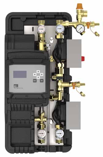 SolexMini Basic/Premium HZ (sistema di riscaldamento) fino a 20 m² superficie collettori Caricamento di accumulatori tampone La stazione di consegna del calore compatta e completamente prefabbricata