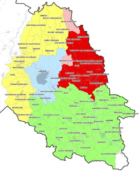 Suddivisione territoriale: Gestione Acquedotto e Fognatura Suddivisione del territorio Macro dati zone individuate Comuni (n ) Abitanti ('000) Superficie (km 2 ) Occidentale 21* 181 636 Orientale 18