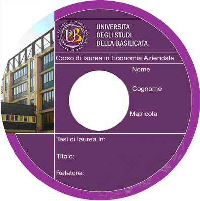 ALLEGATO 2: FAC-SIMILE ETICHETTA PER IL CD NOTA: