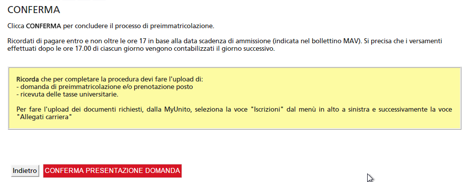 Ricordati di pagare entro e non oltre le ore 16.